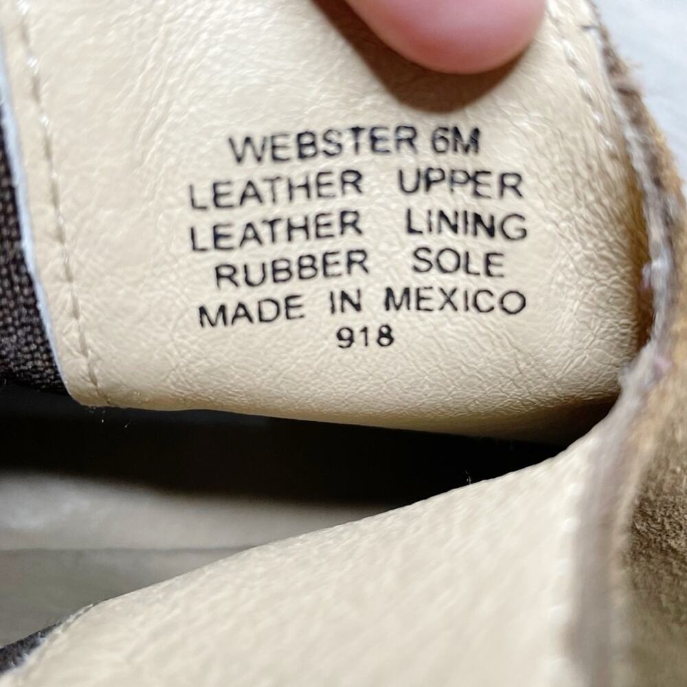 Steve Madden Webster Suede Leather Western Ankle Booties Tan Size 6M - Picture 6 of 10